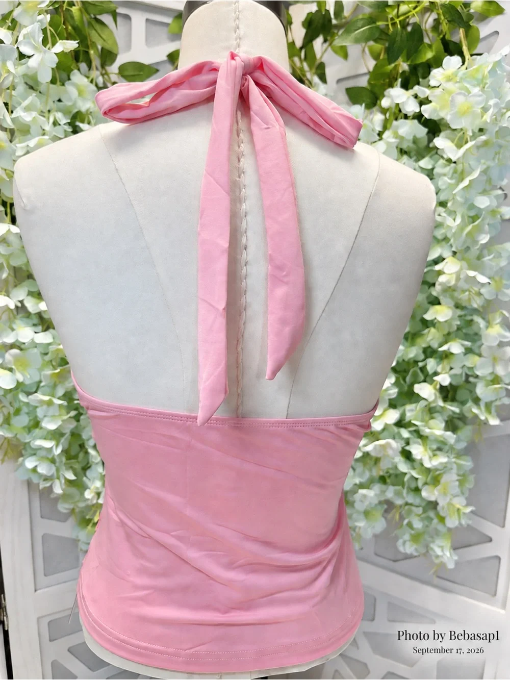 Source Unknown Pink Halter Bandeau Top